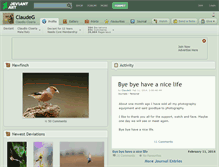 Tablet Screenshot of claudeg.deviantart.com