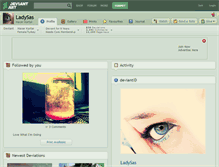 Tablet Screenshot of ladysas.deviantart.com