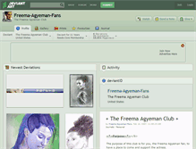 Tablet Screenshot of freema-agyeman-fans.deviantart.com