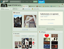 Tablet Screenshot of angel-of-grief-art.deviantart.com