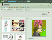 Tablet Screenshot of nickychan.deviantart.com