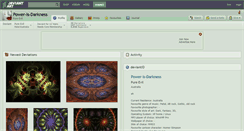 Desktop Screenshot of power-is-darkness.deviantart.com