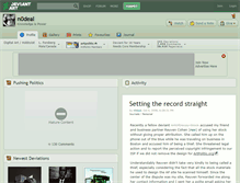 Tablet Screenshot of n0deal.deviantart.com