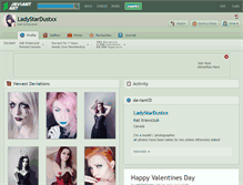 Tablet Screenshot of ladystardustxx.deviantart.com