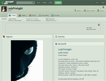 Tablet Screenshot of ladyfirelyght.deviantart.com