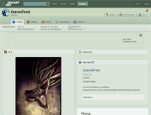 Tablet Screenshot of gravenfrost.deviantart.com