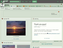 Tablet Screenshot of dark2y.deviantart.com