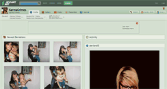 Desktop Screenshot of karmacrimes.deviantart.com
