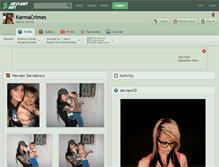 Tablet Screenshot of karmacrimes.deviantart.com