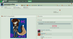 Desktop Screenshot of jasminethewolfbat.deviantart.com