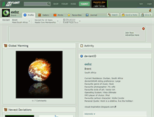 Tablet Screenshot of eebz.deviantart.com