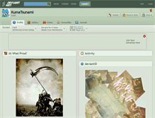 Tablet Screenshot of kumatsunami.deviantart.com