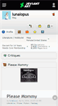 Mobile Screenshot of lunalopus.deviantart.com
