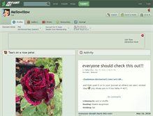 Tablet Screenshot of mellowillow.deviantart.com