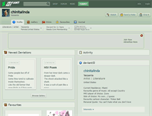 Tablet Screenshot of chinitalinda.deviantart.com