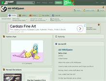 Tablet Screenshot of aki-wildqueen.deviantart.com