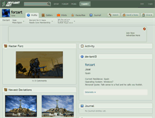 Tablet Screenshot of forzart.deviantart.com