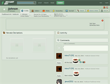 Tablet Screenshot of jjohnson.deviantart.com