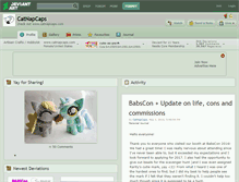 Tablet Screenshot of catnapcaps.deviantart.com