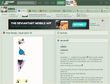Tablet Screenshot of adeza.deviantart.com