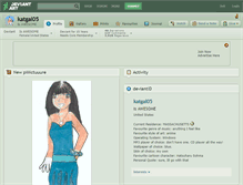 Tablet Screenshot of katgal05.deviantart.com