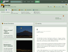 Tablet Screenshot of devikal.deviantart.com