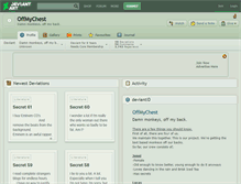 Tablet Screenshot of offmychest.deviantart.com