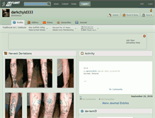 Tablet Screenshot of darkchyld333.deviantart.com