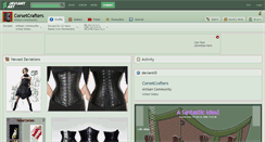 Desktop Screenshot of corsetcrafters.deviantart.com