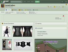 Tablet Screenshot of corsetcrafters.deviantart.com