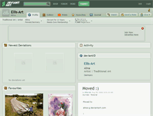 Tablet Screenshot of ellis-art.deviantart.com