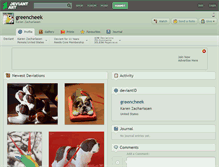 Tablet Screenshot of greencheek.deviantart.com