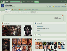 Tablet Screenshot of misterlobo.deviantart.com