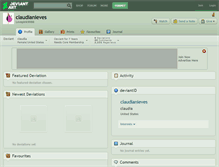 Tablet Screenshot of claudianieves.deviantart.com