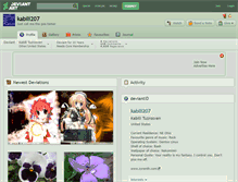 Tablet Screenshot of kabili207.deviantart.com