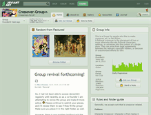 Tablet Screenshot of crossover-group.deviantart.com