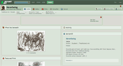 Desktop Screenshot of neverbeing.deviantart.com