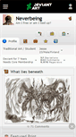 Mobile Screenshot of neverbeing.deviantart.com