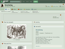 Tablet Screenshot of neverbeing.deviantart.com