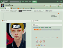 Tablet Screenshot of beautysandy.deviantart.com