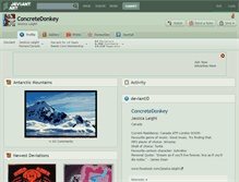Tablet Screenshot of concretedonkey.deviantart.com