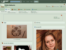 Tablet Screenshot of kiche-mokuren.deviantart.com