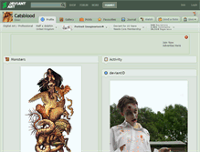 Tablet Screenshot of catsblood.deviantart.com