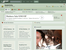 Tablet Screenshot of beastchicky.deviantart.com