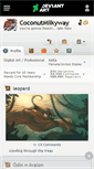 Mobile Screenshot of coconutmilkyway.deviantart.com