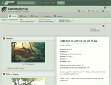 Tablet Screenshot of coconutmilkyway.deviantart.com