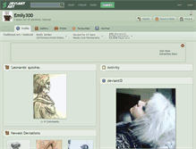 Tablet Screenshot of emily300.deviantart.com