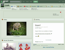 Tablet Screenshot of mangis.deviantart.com