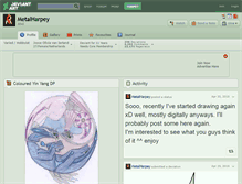 Tablet Screenshot of metalharpey.deviantart.com