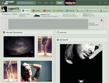 Tablet Screenshot of loganx78.deviantart.com